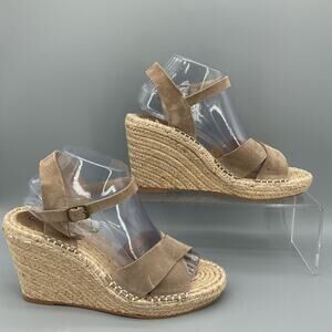 NEW Seychelles Women’s Claim to Fame Espadrille Wedge Beige Size 9.5